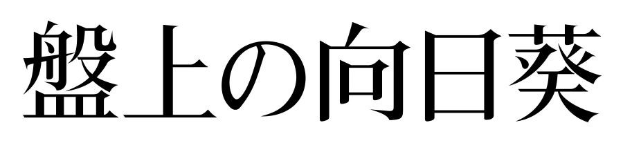 盤上の向日葵